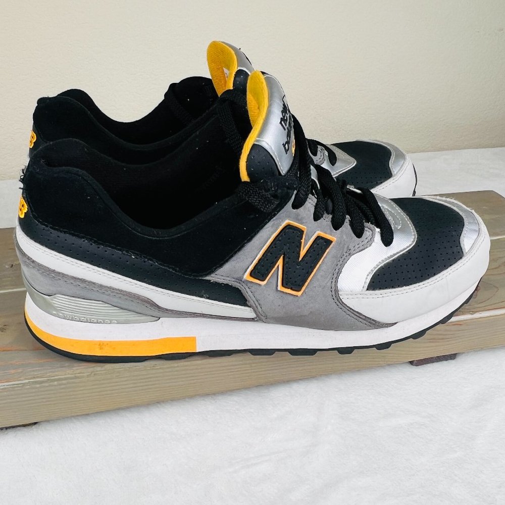 New Balance 568 - Size 11.5 - Black/White/Gray/Yellow - Very Good Condition!